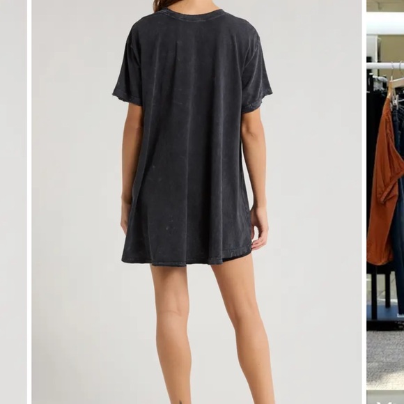 free people movement Tops - Free People Movement Blue Grey Tunic Leg Day Top XS Oversized Raw Edge